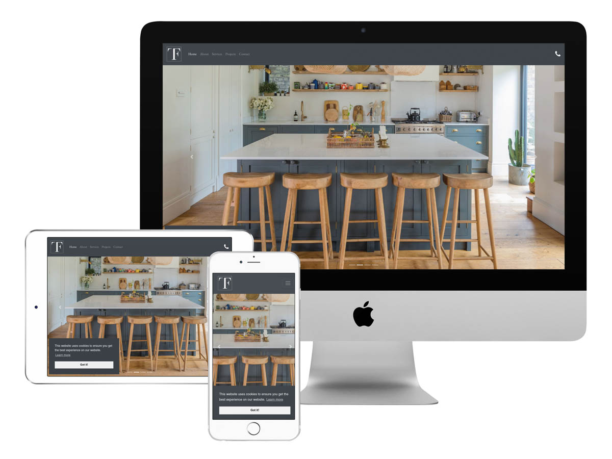 Fifteen Twelve Interiors Responsive Web Design For Mobile, Tablet and Desktop